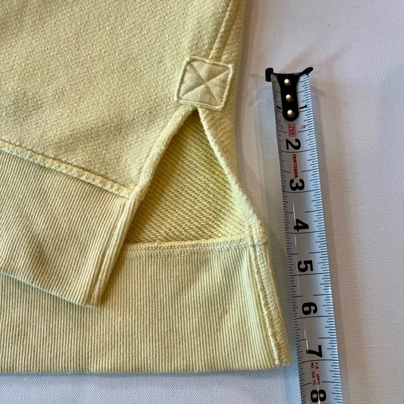aerie Oversized Cotton Ribbed Sweater Sun Yellow Golden Glow Small - Picture 6 of 13
